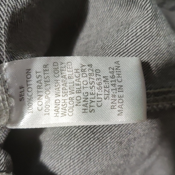 She + sky flannel and denim shacket - Picture 4 of 7